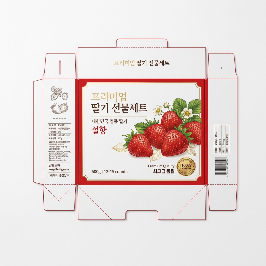 딸기 선물세트 박스
